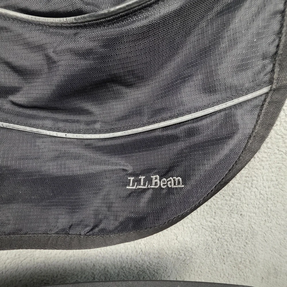L.L. Bean‎ Messenger Bag Mens Large Black Nylon Crossbody Travel Organizer